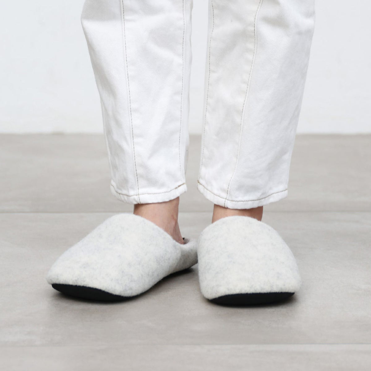 ルームシューズ tutum ROOP ハズミーナ ルームスリッパ M ( スリッパ 洗える 室内 オールシーズン ベーシック 高密度 高反発 極厚 シンプル レディース トイレ インテリア雑貨 自宅 室内用 おしゃれ ) 【グレー】 グレー