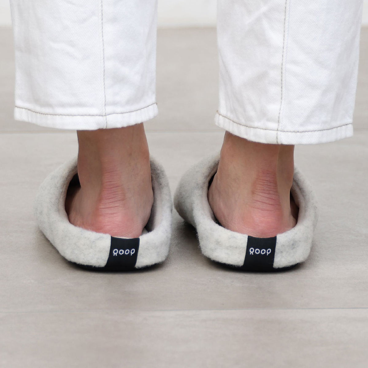 ルームシューズ tutum ROOP ハズミーナ ルームスリッパ M ( スリッパ 洗える 室内 オールシーズン ベーシック 高密度 高反発 極厚 シンプル レディース トイレ インテリア雑貨 自宅 室内用 おしゃれ ) 【グレー】 グレー