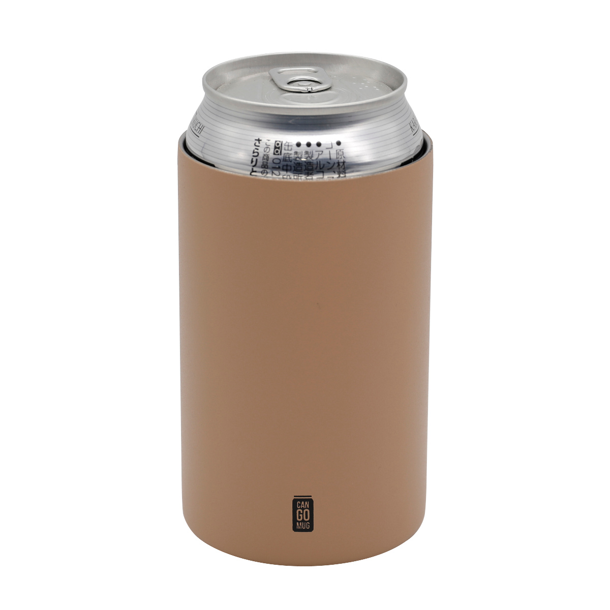 タンブラー 350ml CAN GOMUG 350 ( 保温 保冷 ステンレス 缶ホルダー コップ 持ち運び おしゃれ シンプル 2WAY 取っ手なし ) 【ライトグレー】 ライトグレー