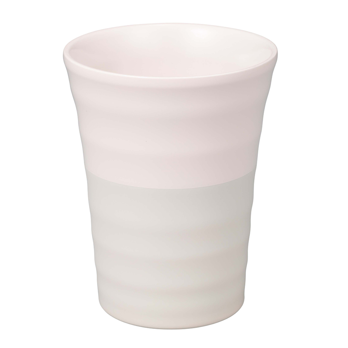 タンブラー 300ml 陶器のような保温ステンレスタンブラー300 ゆらぎ ( 保温 保冷 ステンレス コップ 真空二重構造 おしゃれ シンプル セラミック 陶器風 ) 【グレー】 グレー