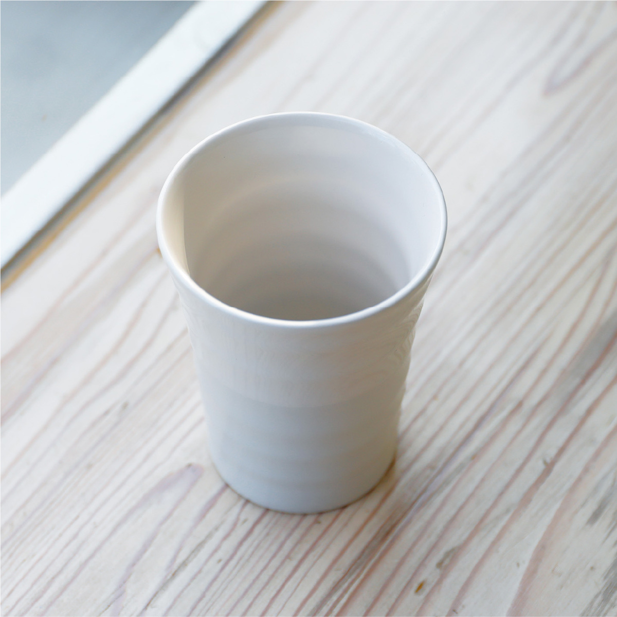 タンブラー 300ml 陶器のような保温ステンレスタンブラー300 ゆらぎ ( 保温 保冷 ステンレス コップ 真空二重構造 おしゃれ シンプル セラミック 陶器風 ) 【グレー】 グレー