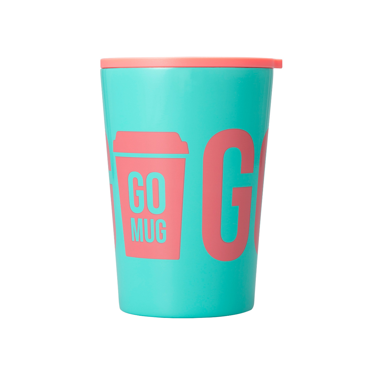 タンブラー 460ml GOMUG NEON ICE ( 保温 保冷 ステンレス コップ 蓋付き ストロー対応 コンビニ コーヒー カップ カバー おしゃれ かわいい カラフル ロゴ ) 【パープル】 パープル