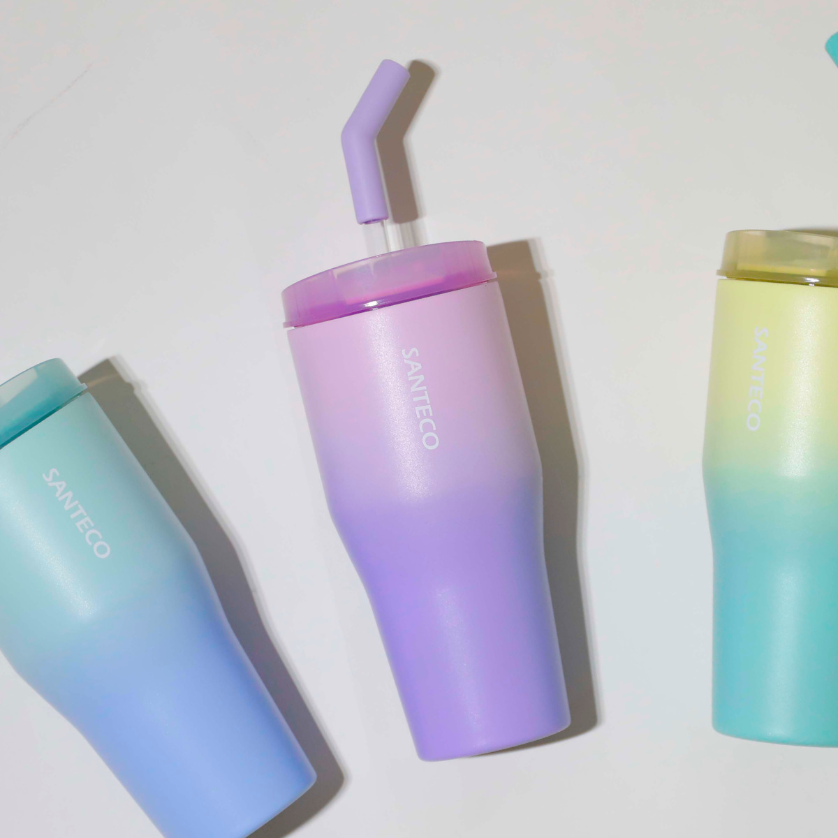 タンブラー 670ml ANIE2WAY 670 ( 保温 保冷 ステンレス 2WAY仕様 直飲み ストロー付き コップ ストロータンブラー おしゃれ かわいい グラデーション カラー ) 【ピンクパープル】 ピンクパープル