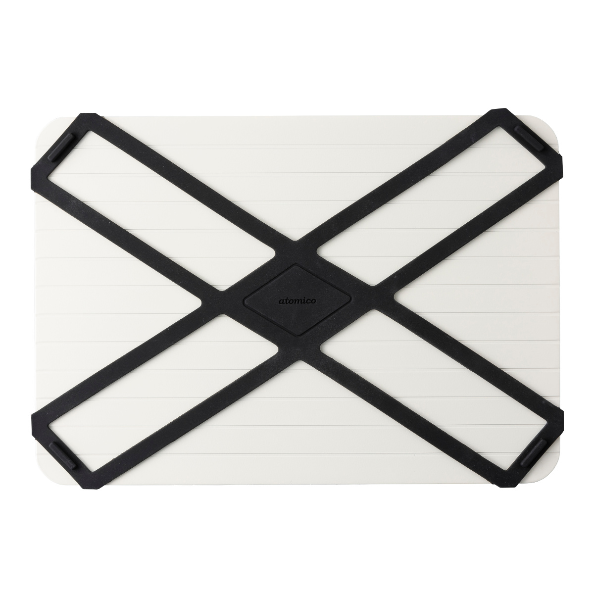 解凍プレート M アルミ製 atomico バンド付き ( アトミコ 解凍板 解凍ツール 急速解凍 自然解凍 粗熱取り 食品解凍 解凍 肉 刺身 粗熱 弁当作り 省エネ エコ 時短 アルミニウム製 )