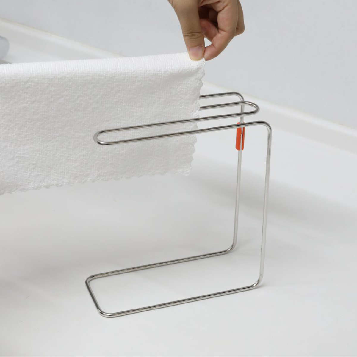 布巾かけ atomico アトミコ ふきんスタンド ( ふきん掛け ステンレス タオルスタンド タオルホルダー 布巾スタンド 置き型 布巾掛け 布巾ハンガー タオルハンガー タオル掛け ふきん 乾燥 シンプル )