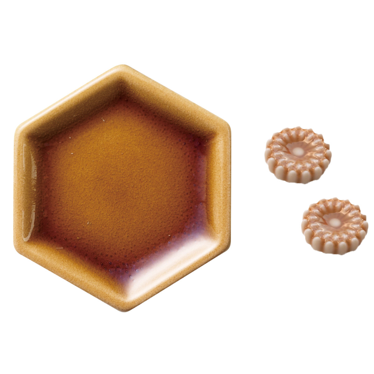 デイジーピアス 豆皿 セット ( 磁器 美濃焼 日本製 電子レンジ対応 皿 お皿 プレート 小皿 ピアス アクセサリー おしゃれ アクセサリートレー トレー トレイ アクセサリー入れ ) 【紺】 紺