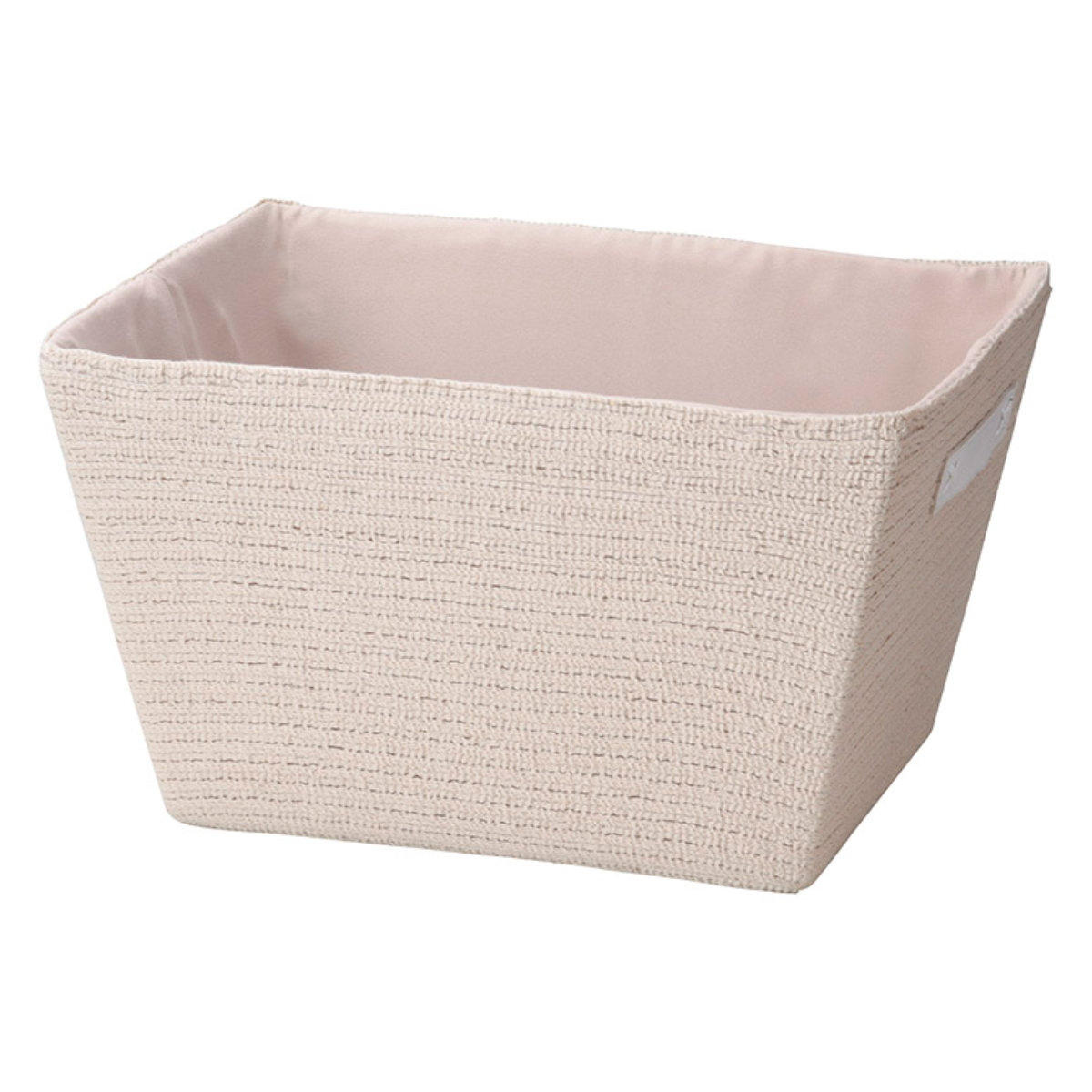 バスケット コットン 台形 幅43×奥行33×高さ24cm ( 収納 収納ボックス 小物入れ 収納ケース かご カゴ おもちゃ箱 収納用品 小物収納 インナーケース ストッカー おもちゃ 玩具 リビング収納 荷物入れ 整理整頓 ) 【ナチュラル】 ナチュラル