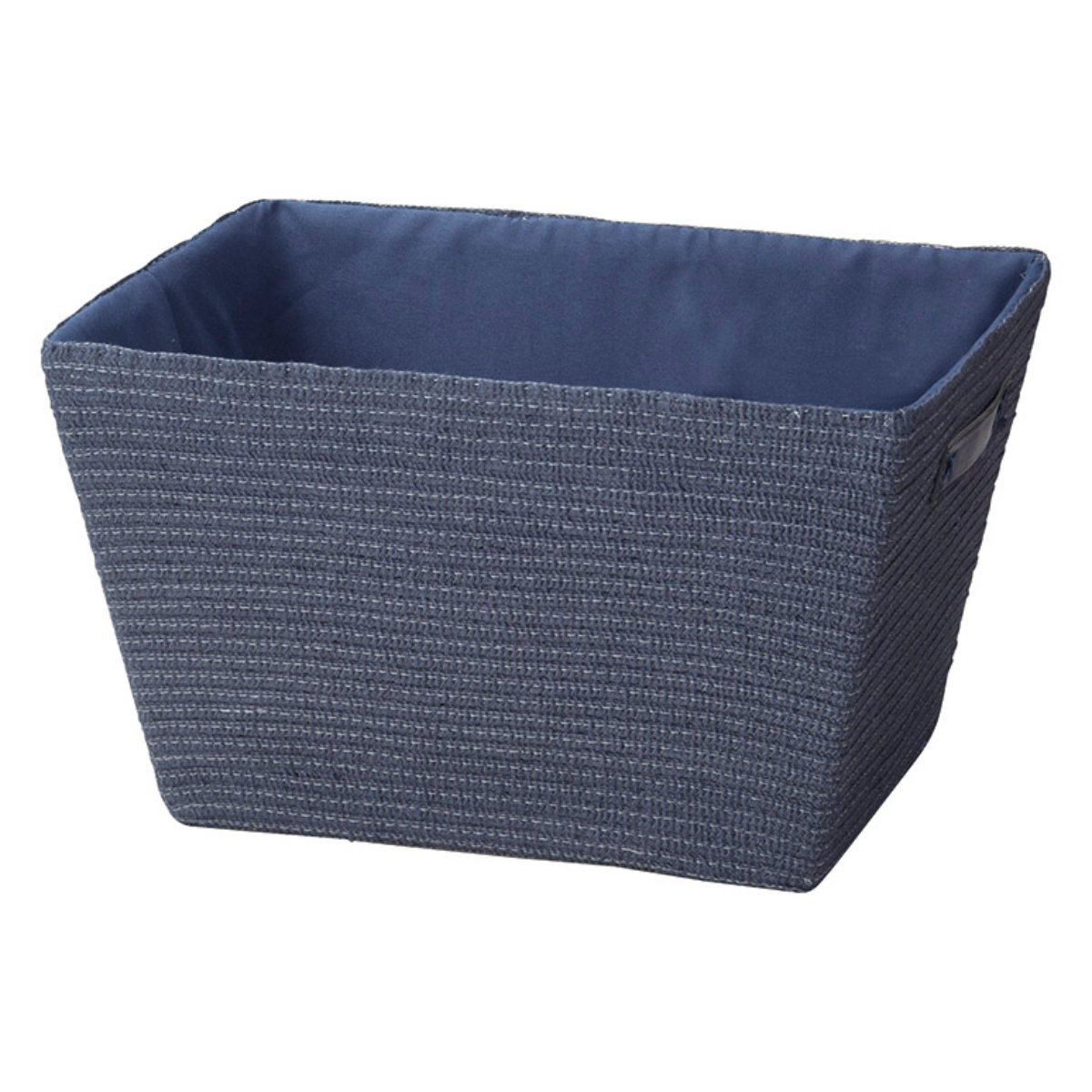 バスケット コットン 台形 幅43×奥行33×高さ24cm ( 収納 収納ボックス 小物入れ 収納ケース かご カゴ おもちゃ箱 収納用品 小物収納 インナーケース ストッカー おもちゃ 玩具 リビング収納 荷物入れ 整理整頓 ) 【ナチュラル】 ナチュラル