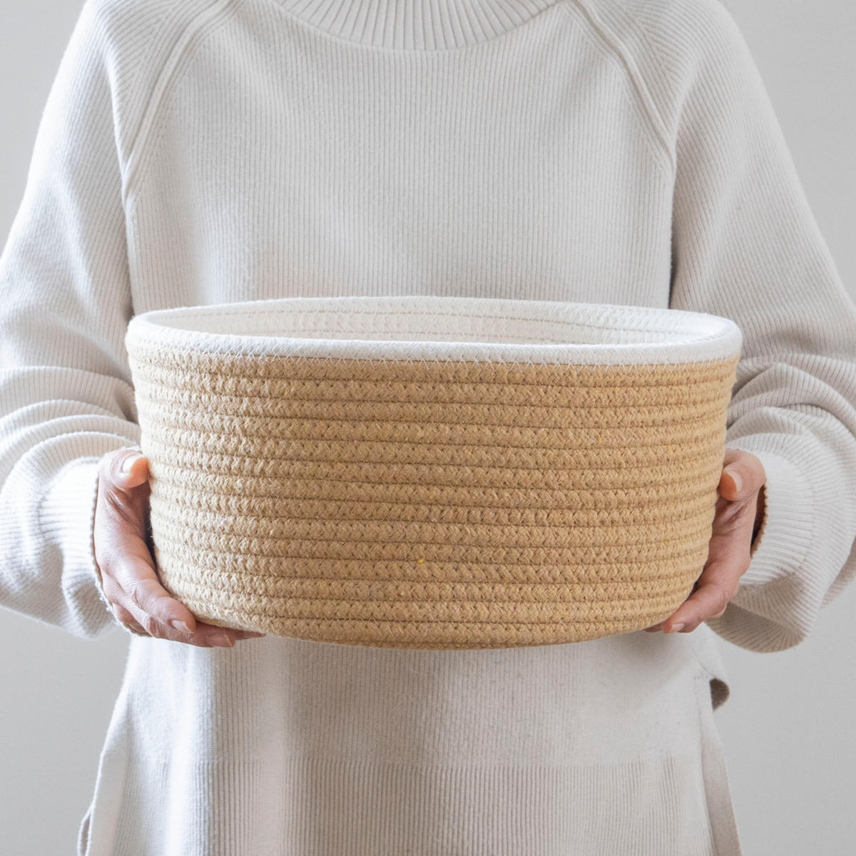 ペットベッド コットン クッション バスケット 畳める ( 犬 クッション付き 猫 ペット用バスケット かご ペット用ベッド 犬用 猫用 ペット用 ナチュラル おしゃれ ベッドカゴ ハンドル付 小動物 夏 )