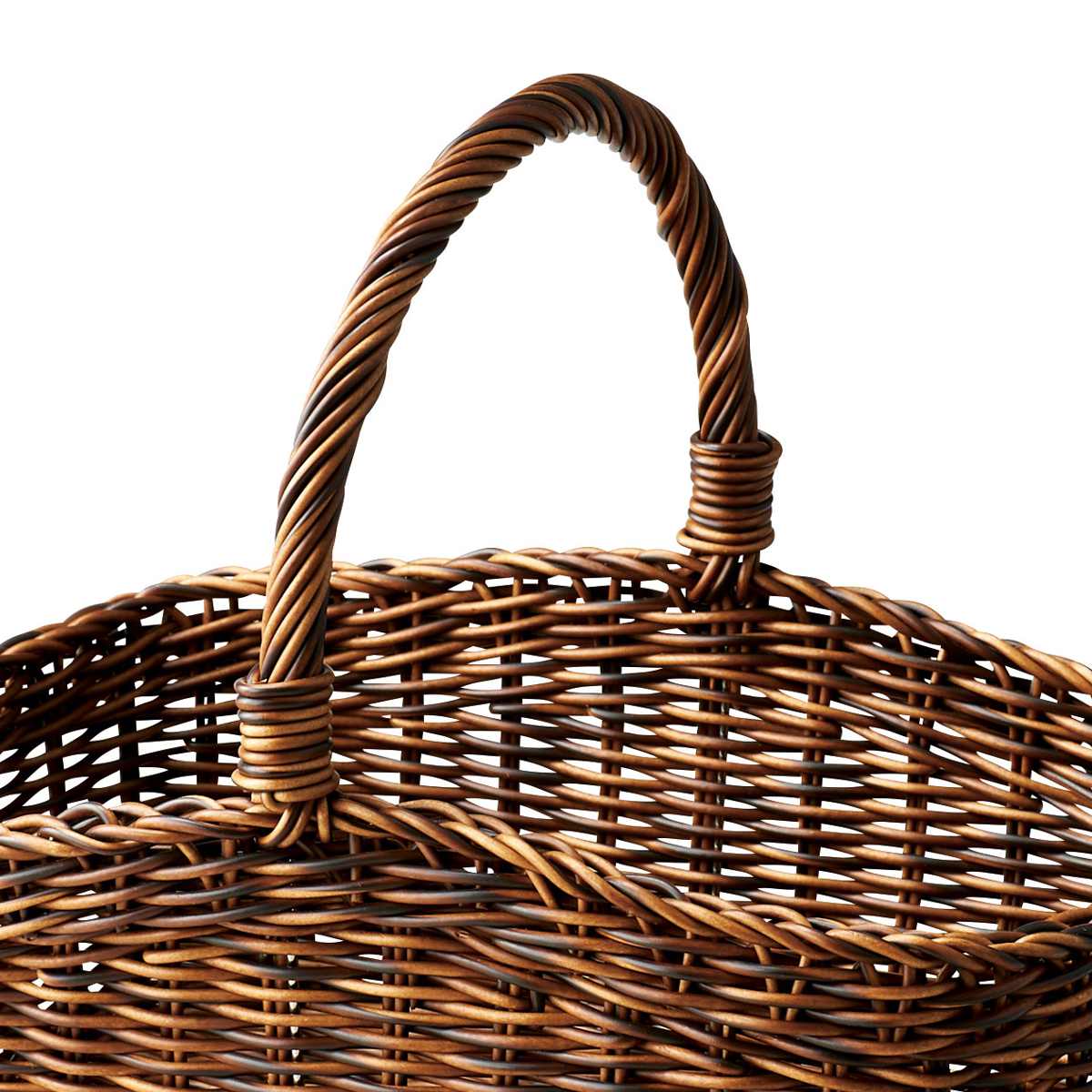 ペット ベッド PPラタン ハンドル バスケット 籠 ( ペットベッド 犬 クッション付き 猫 天然素材 バスケット ペット用バスケット かご ペット用ベッド 犬用 猫用 ペット用 ナチュラル おしゃれ ベッドカゴ ハンドル付 小動物 夏 )