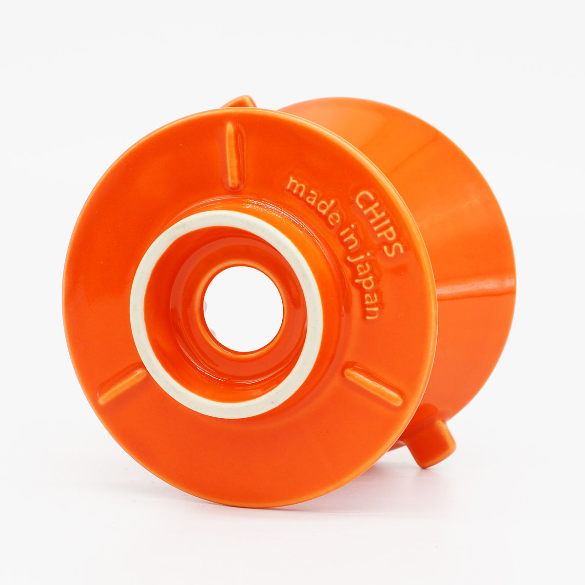 ドリッパー CHIPS Dripper mat black ( 1〜2人用 コーヒー ドリップ コーヒードリッパー 磁器 美濃焼 電子レンジ対応 食洗機対応 おしゃれ カフェ風 シンプル 北欧 モダン ナチュラル 日本製 ) 【SOLID(オレンジ)】 SOLID(オレンジ)