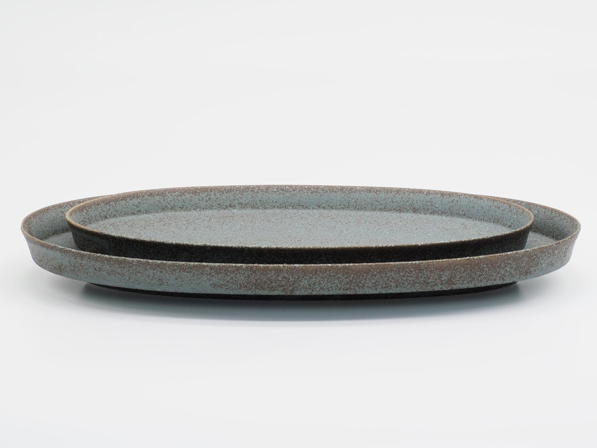 皿 Bread&Rice 盛りやすい器 長皿 M ( 24.7cm 電子レンジ対応 食洗機対応 美濃焼 日本製 オーバル プレート お皿 食器 おしゃれ シンプル かわいい 北欧 北欧風 ) 【ホワイト】 ホワイト