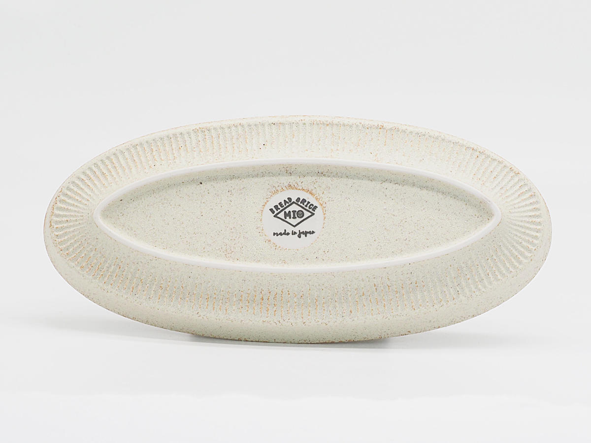 皿 Bread&Rice 盛りやすい器 長皿 M ( 24.7cm 電子レンジ対応 食洗機対応 美濃焼 日本製 オーバル プレート お皿 食器 おしゃれ シンプル かわいい 北欧 北欧風 ) 【ホワイト】 ホワイト