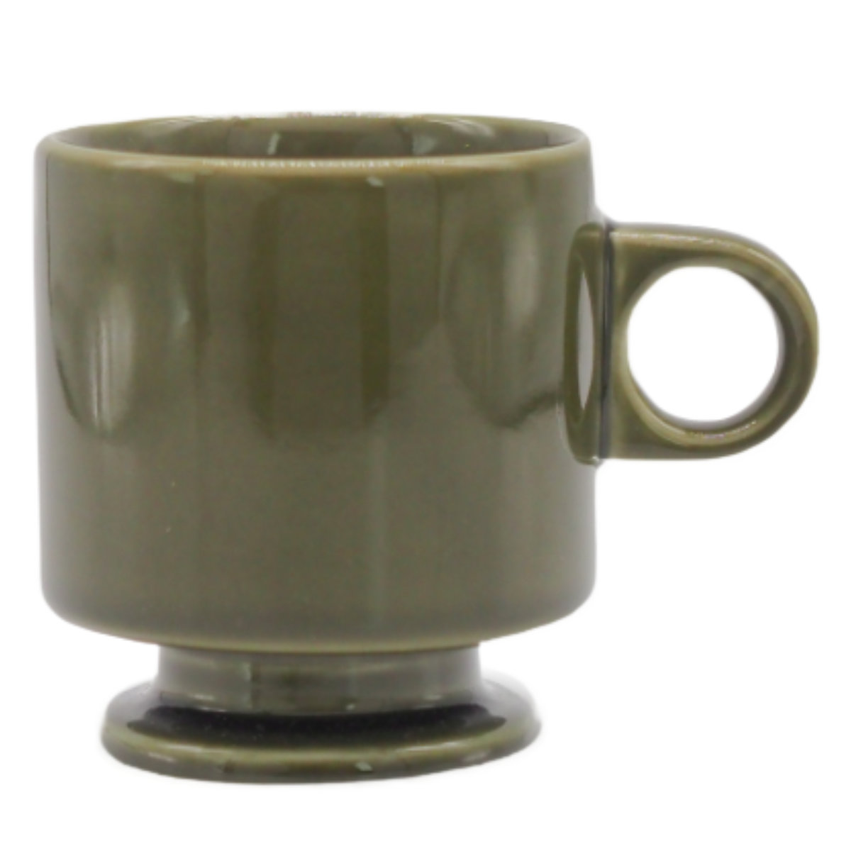 マグカップ 240ml Smith footed mug cup ( 磁器 電子レンジ対応 食洗機対応 日本製 コップ マグ マグコップ カップ 食器 おしゃれ かわいい シンプル レトロ ) 【ネイビー】 ネイビー
