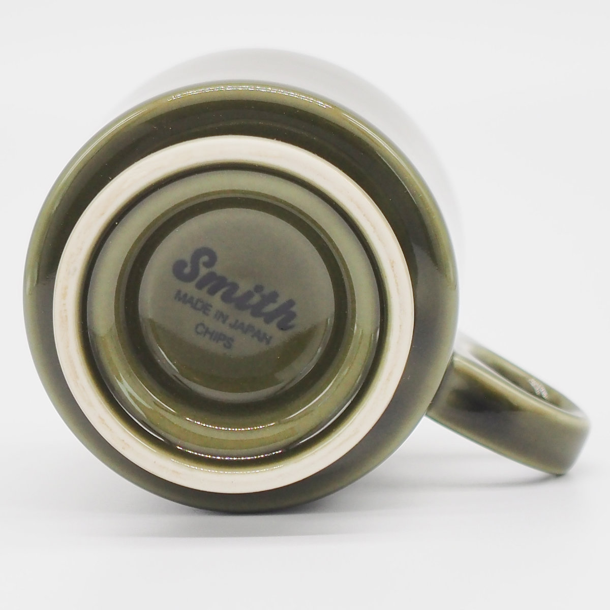 マグカップ 240ml Smith footed mug cup ( 磁器 電子レンジ対応 食洗機対応 日本製 コップ マグ マグコップ カップ 食器 おしゃれ かわいい シンプル レトロ ) 【ネイビー】 ネイビー