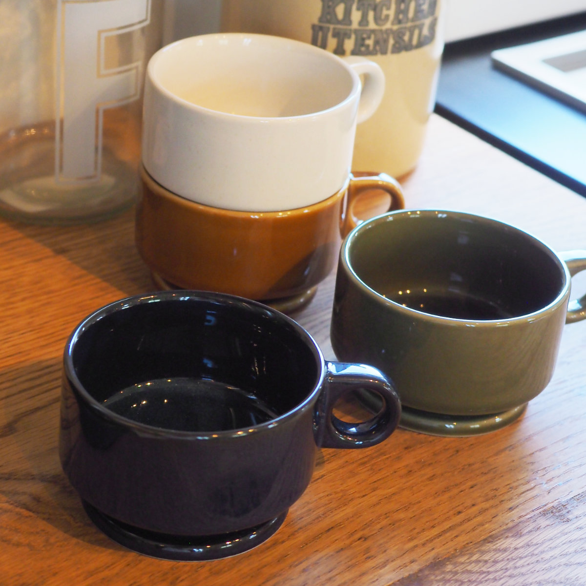 スープマグ 260ml Smith footed soupmug ( 電子レンジ対応 食洗機対応 日本製 マグ マグカップ 器 ボウル 鉢 コップ おしゃれ かわいい シンプル レトロ ) 【ブラウン】 ブラウン