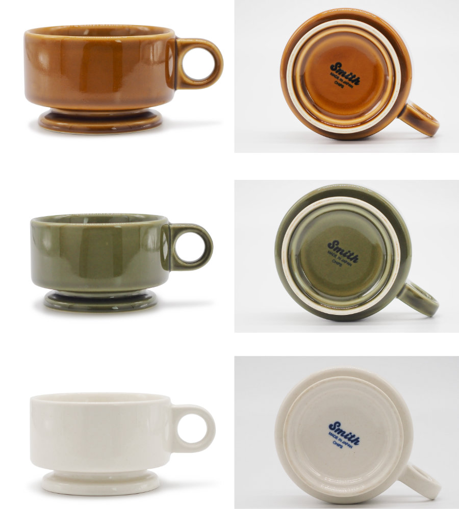 スープマグ 260ml Smith footed soupmug ( 電子レンジ対応 食洗機対応 日本製 マグ マグカップ 器 ボウル 鉢 コップ おしゃれ かわいい シンプル レトロ ) 【ブラウン】 ブラウン