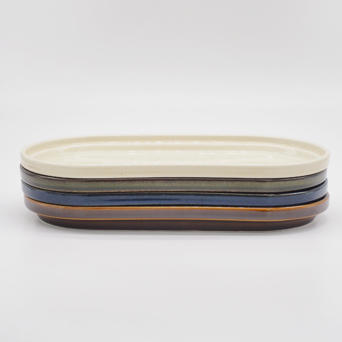 プレート Smith oval plate ( 25.5cm 電子レンジ対応 食洗機対応 日本製 磁器 オーバル 皿 お皿 食器 おしゃれ かわいい シンプル レトロ クラシック カフェ風 ) 【ブラウン】 ブラウン