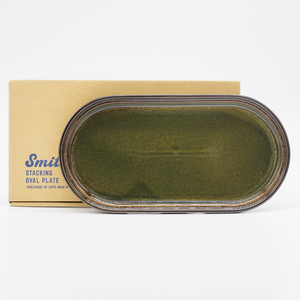 プレート Smith oval plate ( 25.5cm 電子レンジ対応 食洗機対応 日本製 磁器 オーバル 皿 お皿 食器 おしゃれ かわいい シンプル レトロ クラシック カフェ風 ) 【ブラウン】 ブラウン