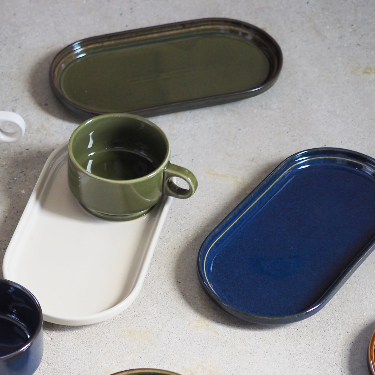 プレート Smith oval plate ( 25.5cm 電子レンジ対応 食洗機対応 日本製 磁器 オーバル 皿 お皿 食器 おしゃれ かわいい シンプル レトロ クラシック カフェ風 ) 【ブラウン】 ブラウン