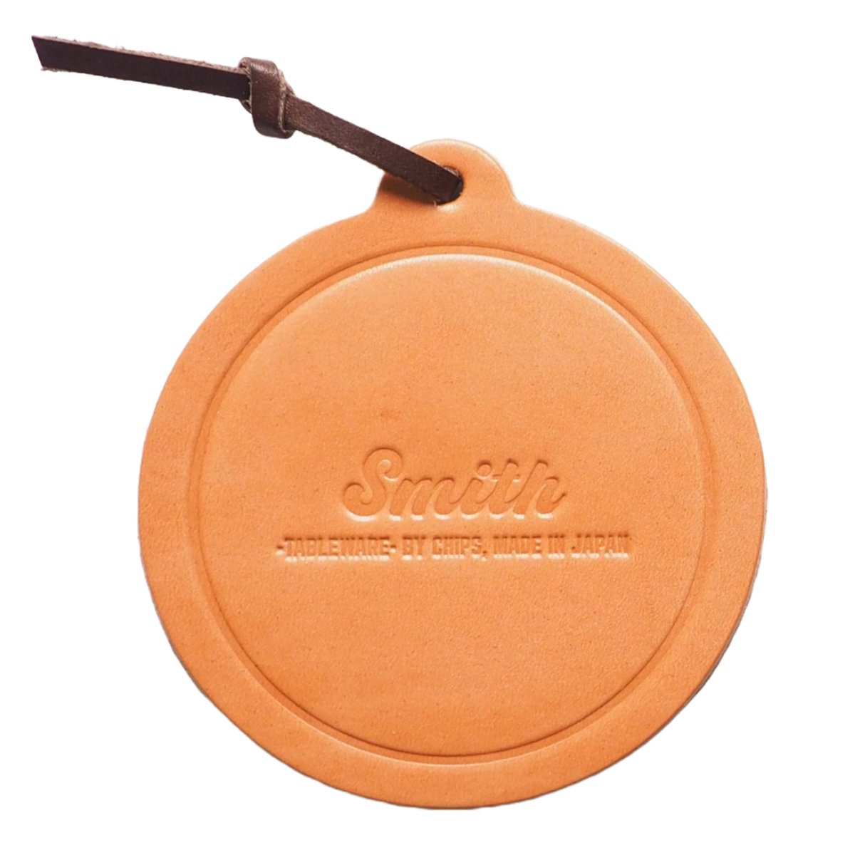 コースター Smith leather coaster ( レザーコースター 革 おしゃれ かわいい シンプル レトロ クラシック カフェ風 ) 【ブラウン】 ブラウン