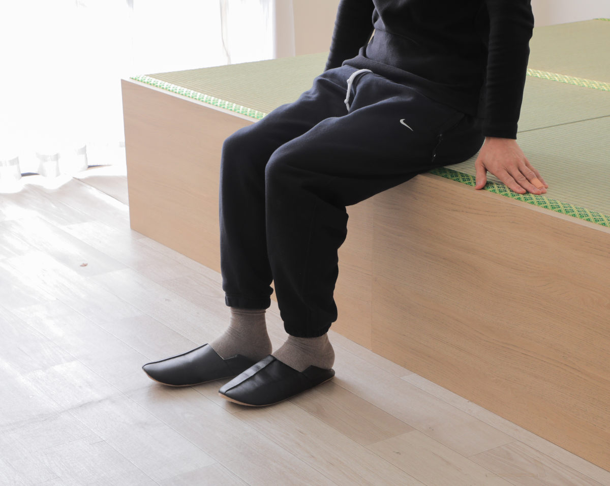 連結ベッド シングル ハイタイプ 天然い草 小上がり風 日本製 ( ベッド 連結 畳ベッド 小上がり い草 たたみ 収納 すのこ 和モダン ウォールナットブラウン オークナチュラル 低ホルマリン マット ) 【オークナチュラル】 オークナチュラル