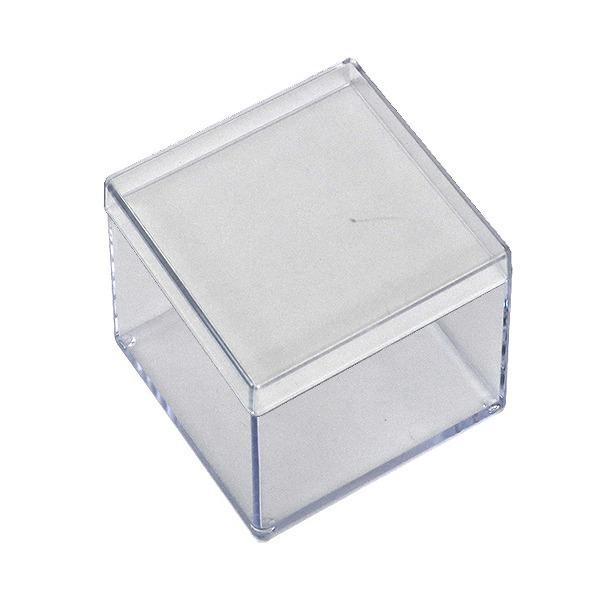 クリアケース ふた付き 小物ケース 透明 収納 デスコシリーズ 約 幅7.6×奥行7.6×高さ5.3cm ( 小物収納 小物入れ 収納ケース 日本製 プラスチック フタ付き 小物 アクセサリー コレクション ケース 卓上収納 仕分け 整理整頓 )