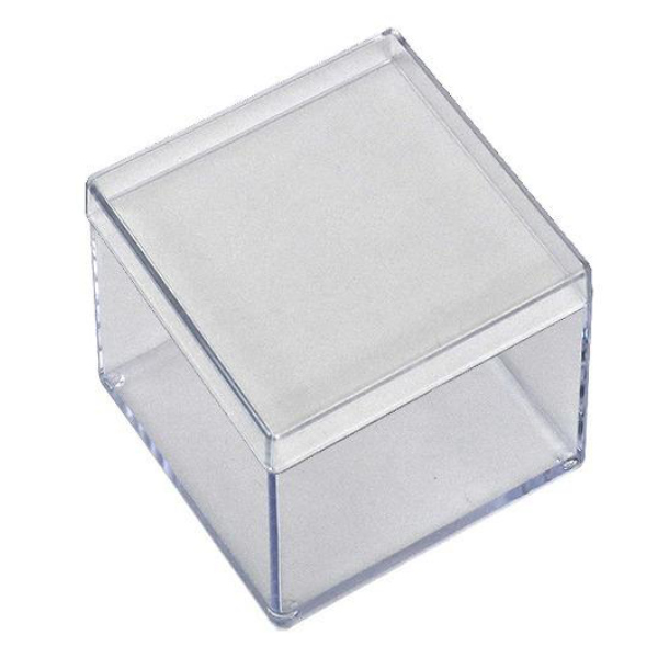 クリアケース ふた付き 15個セット 透明 収納 デスコシリーズ 約 幅8.8×奥行8.8×高さ5.7cm ( 小物収納 小物入れ 収納ケース 日本製 プラスチック フタ付き 小物 アクセサリー コレクション ケース 卓上収納 仕分け 整理整頓 )