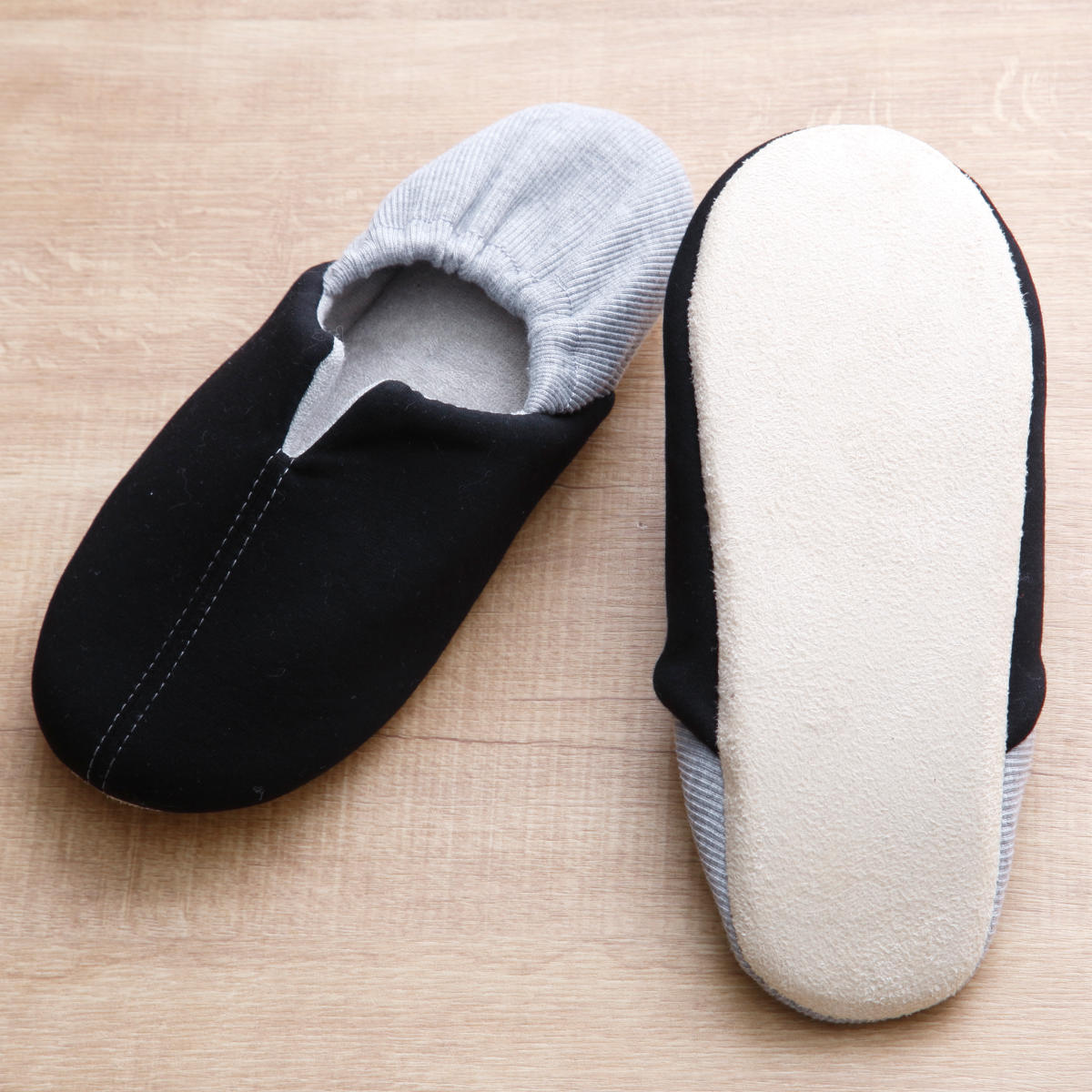 防災スリッパ L 足まもりっぱ 洗える ( 防災 ルームシューズ ルームスリッパ かかと付き スリッパ 踏み抜き防止 折り畳み 25~27cm メンズ バブーシュ 前詰まり 無地 男性 震災 災害 非常時 携帯 防災グッズ 静音 おしゃれ )