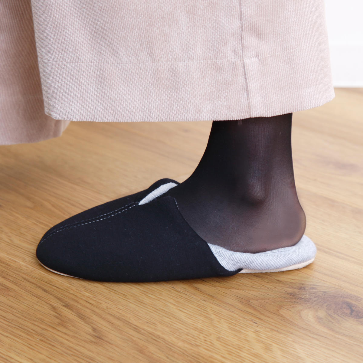 防災スリッパ L 足まもりっぱ 洗える ( 防災 ルームシューズ ルームスリッパ かかと付き スリッパ 踏み抜き防止 折り畳み 25~27cm メンズ バブーシュ 前詰まり 無地 男性 震災 災害 非常時 携帯 防災グッズ 静音 おしゃれ )