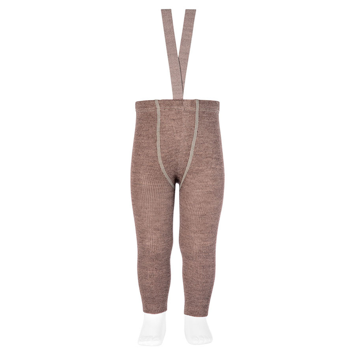 レギンス condor 子供用 Merino 1x1 wool-blend leggings 6ヶ月～2歳 （ コンドル ベビーレギンス  キッズレギンス 子供用レギンス スパッツ キッズ リブ 厚手 丈夫 スペイン製 子ども用 ） 【966Aluminio（1歳ー2歳）】