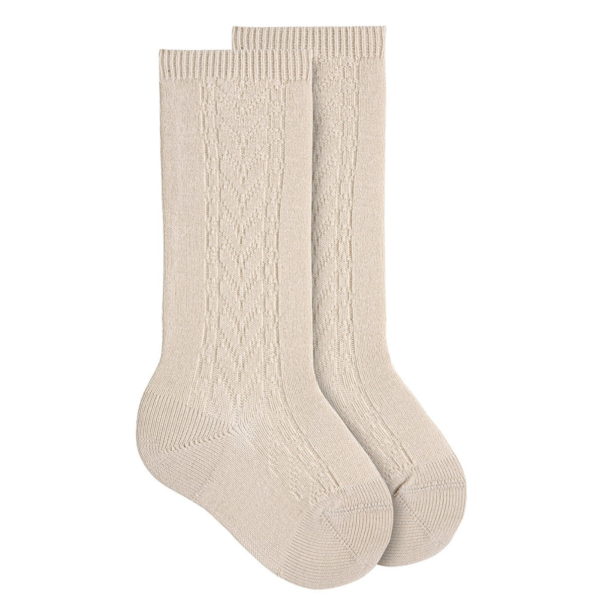 靴下 condor 子供 14.5~16cm サイド パターン ニーソックス ( コンドル 子ども用靴下 キッズ ソックス くつ下 くつした ニーハイソックス ハイソックス 丈夫 スペイン製 編み込み おしゃれ ギフト ) 【カバ】 カバ