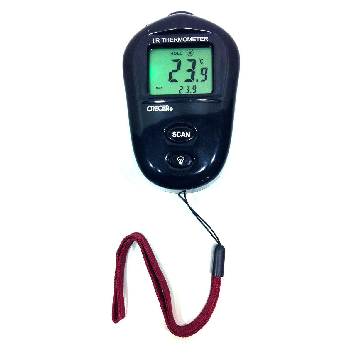 赤外線放射温度計 赤外線 （ 赤外線測温計 温度計 デジタル 非接触 放射率調整可 自動OFF 最高 最低 電池式 デジタル温度計 赤外線測温器 温度 測定器 測温計 タッチレス 見やすい ）