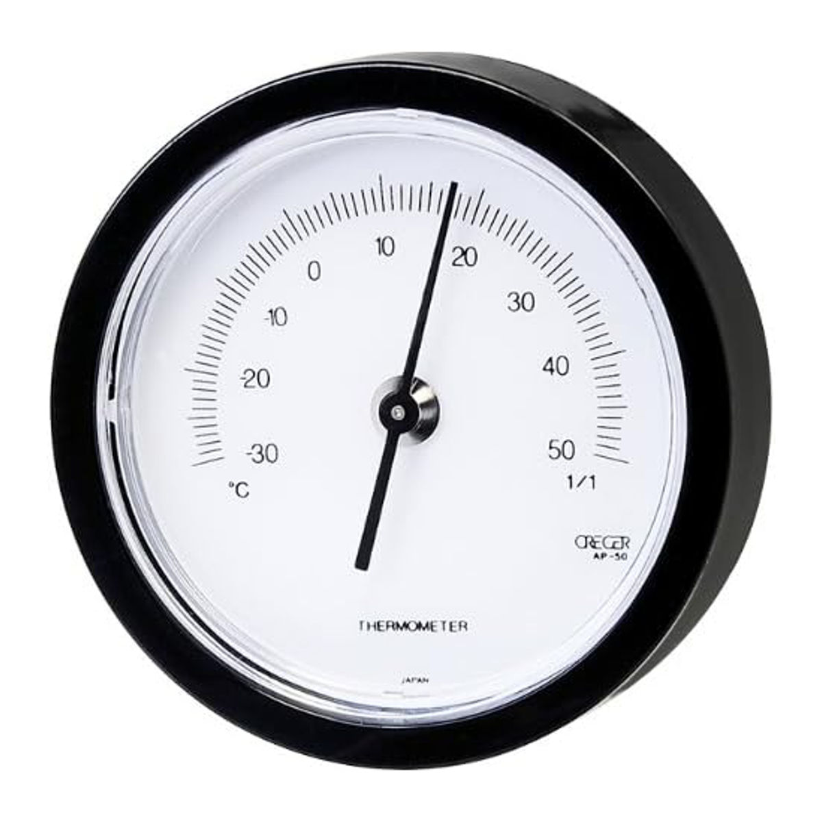 温度計 直径5.8cm 工具 検査 日本製 （ アナログ温度計 温度 測定器 壁掛け フック穴付き コンパクト 熱中症 ヒートショック 対策 高齢者 赤ちゃん ペット ）