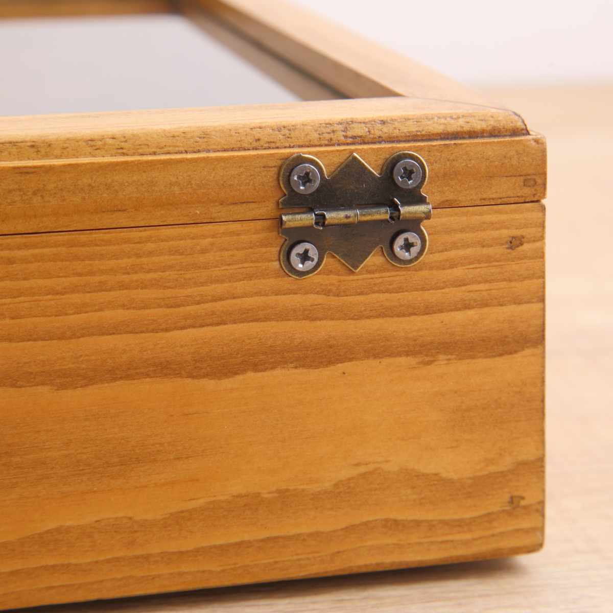 アクセサリーケース ナインマーケ パイン スタッキングアクセサリーケース L ( ディスプレイケース シュエリーボックス アクセサリー収納 木製 ガラス蓋 NEINMARKE ディスプレイ コレクションケース 収納ケース おしゃれ 天然木 )