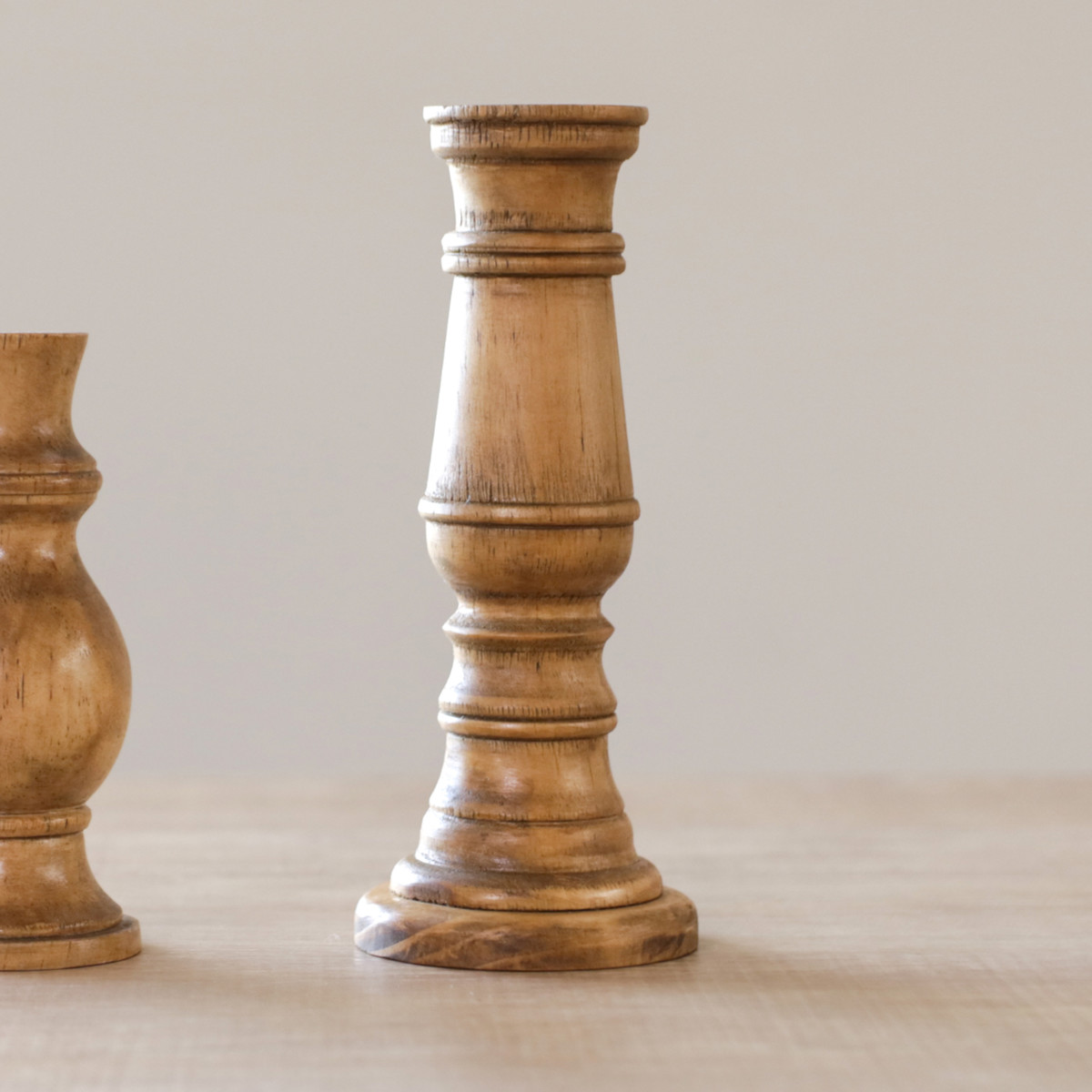 花瓶 ナインマーケ パイン 一輪挿し S ( 花びん 花器 ベース フラワーベース フラワー 花 飾る 天然木 ガラスベース スタンド型 スタンド ハンドメイド シリンダーガラス )