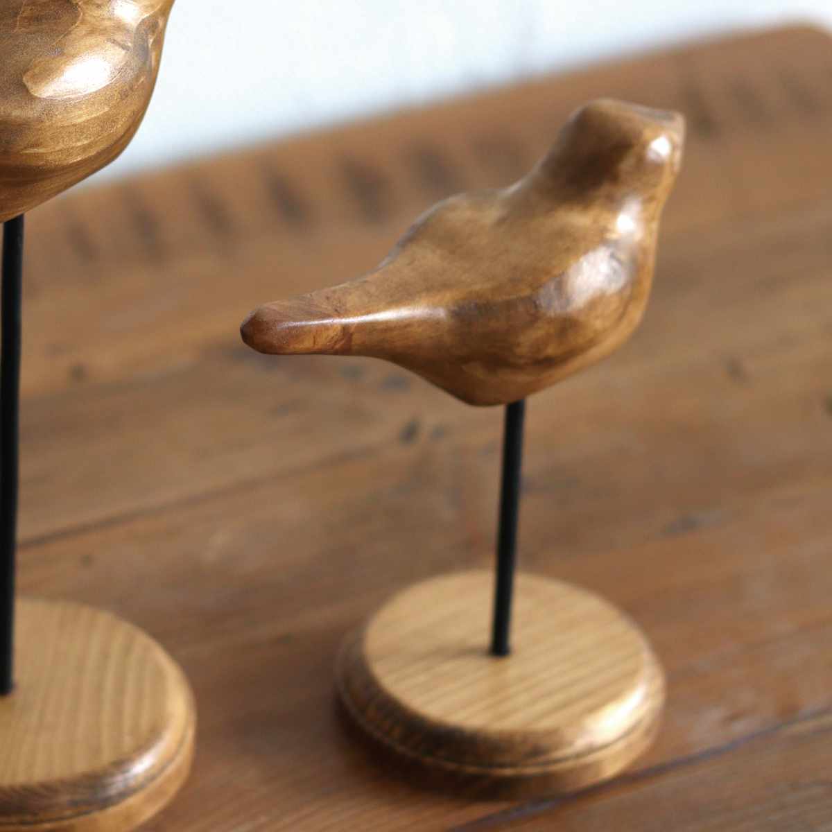 天然木置き物 ナインマーケ パイン バードスタンド S 天然木 （ 置き物