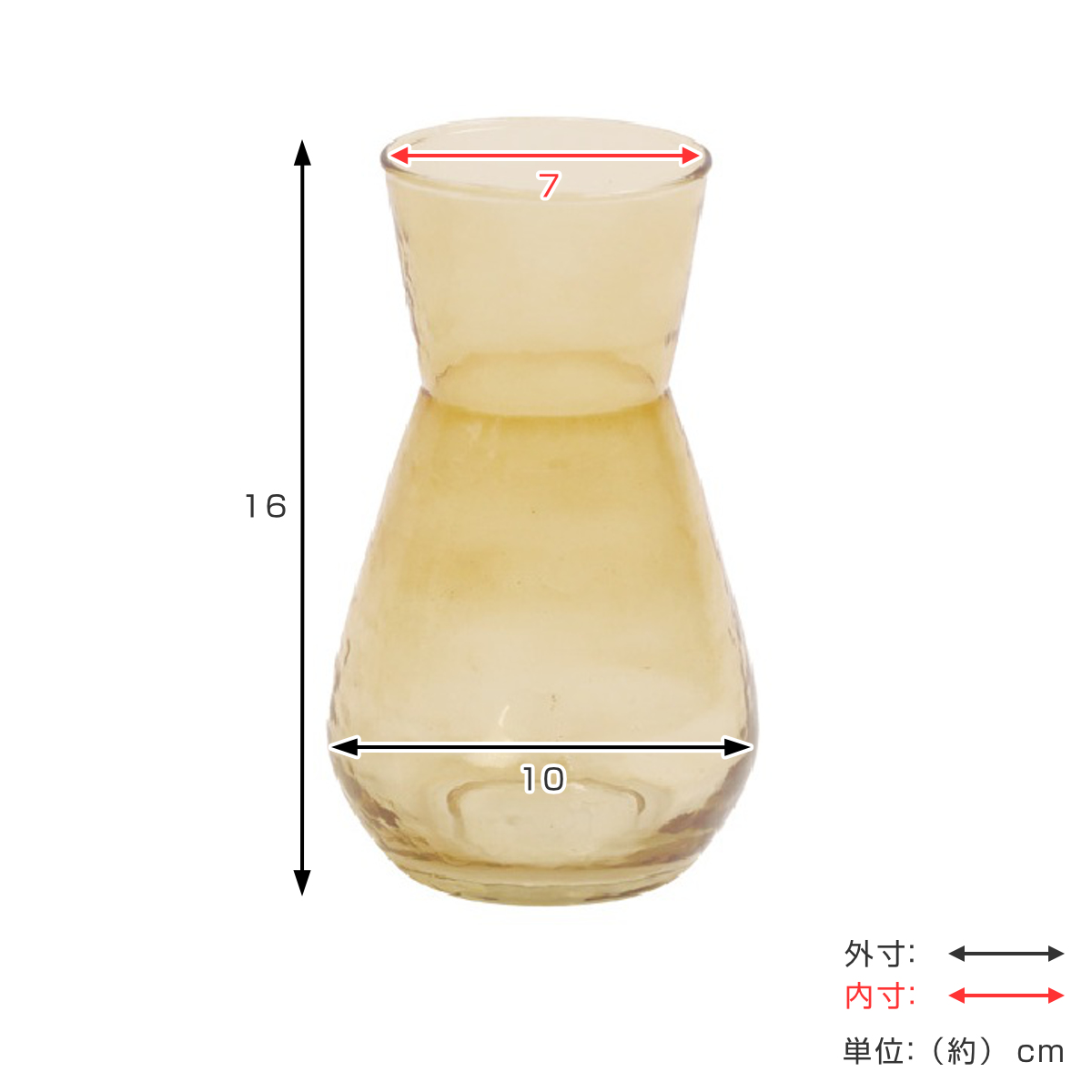 花瓶 シナリーベース デイジー L ( フラワーベース 花ビン 花びん 花器 ベース ガラスベース フラワー 花 飾る 花入れ ガラス ガラス製 シンプル おしゃれ 卓上 透明 クリア ) 【アンバー】 アンバー