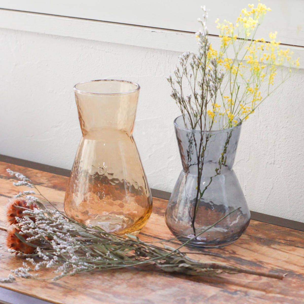 花瓶 シナリーベース デイジー L ( フラワーベース 花ビン 花びん 花器 ベース ガラスベース フラワー 花 飾る 花入れ ガラス ガラス製 シンプル おしゃれ 卓上 透明 クリア ) 【アンバー】 アンバー