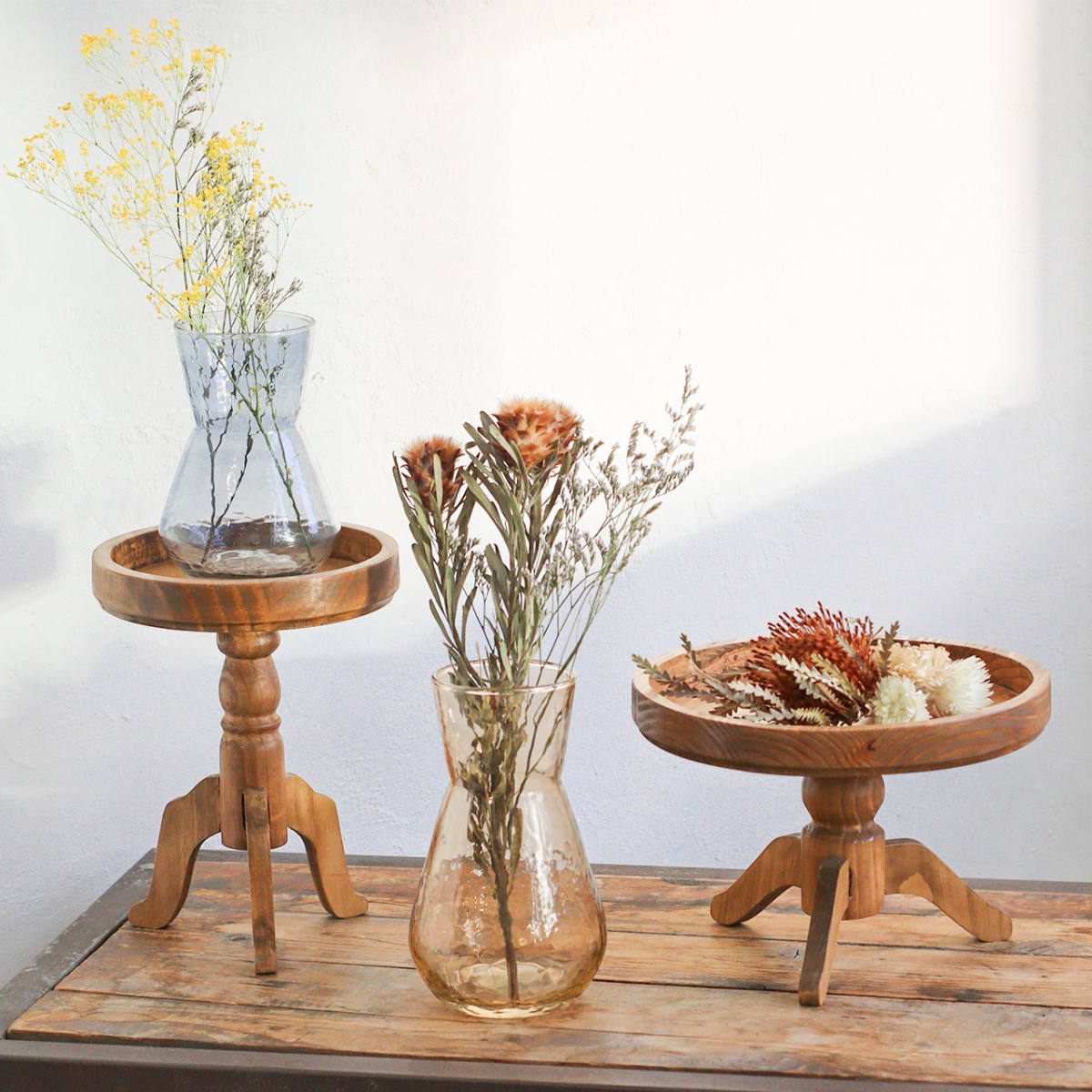 花瓶 シナリーベース デイジー L ( フラワーベース 花ビン 花びん 花器 ベース ガラスベース フラワー 花 飾る 花入れ ガラス ガラス製 シンプル おしゃれ 卓上 透明 クリア ) 【アンバー】 アンバー