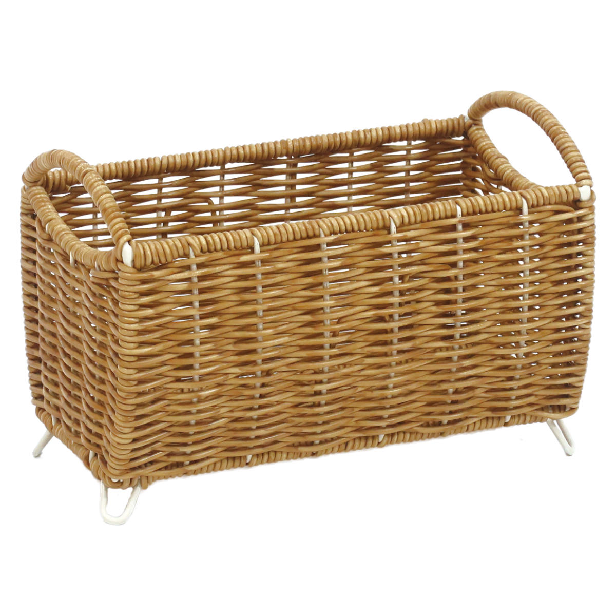 鉢カバー ユティル ロングポットカバー S ( プランターカバー ポットカバー かご カゴ バスケット プラントポット 収納カゴ 観葉植物 鉢植え 花 室内 小物入れ おしゃれポット スタンド 鉢ポット 植木鉢カバー 3号鉢 3号 2個 ) 【ブラウン】 ブラウン