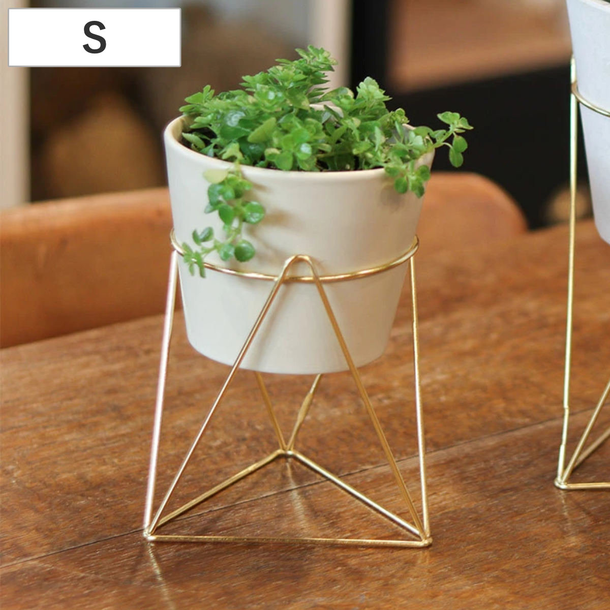 フラワースタンド インブルーム ラインポットスタンド S （ プランター スタンド ガーデニング用品 花台 鉢置き 園芸 鉢台 庭 ベランダ テラス エントランス ガーデニング アイアンフレーム ）