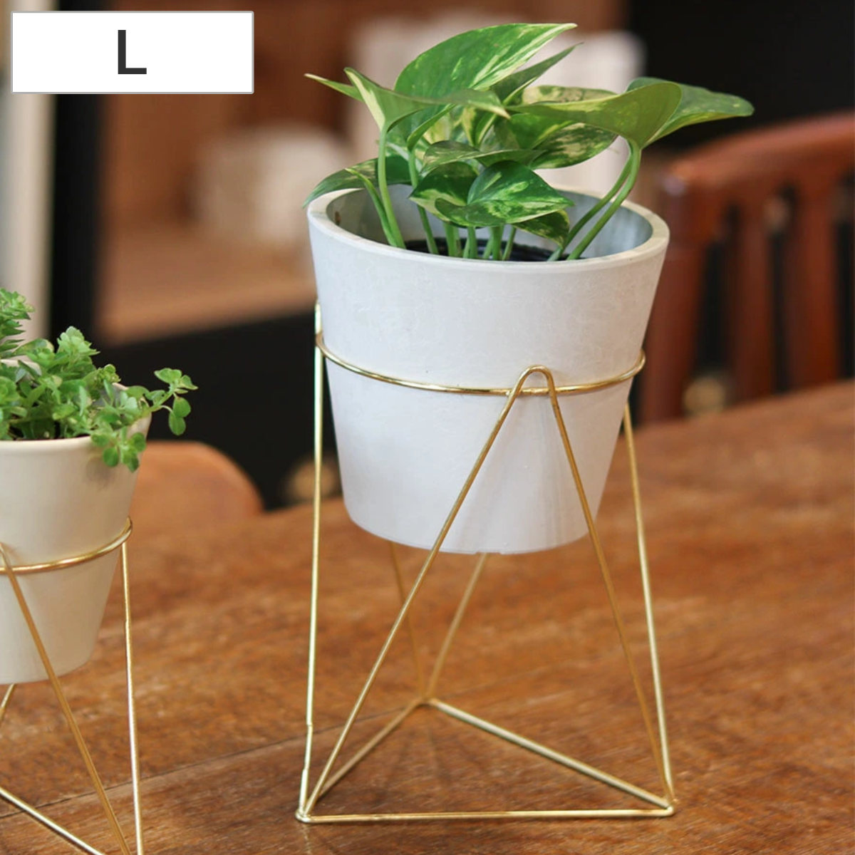 フラワースタンド インブルーム ラインポットスタンド L （ プランター スタンド ガーデニング用品 花台 鉢置き 園芸 鉢台 庭 ベランダ テラス エントランス ガーデニング アイアンフレーム ）