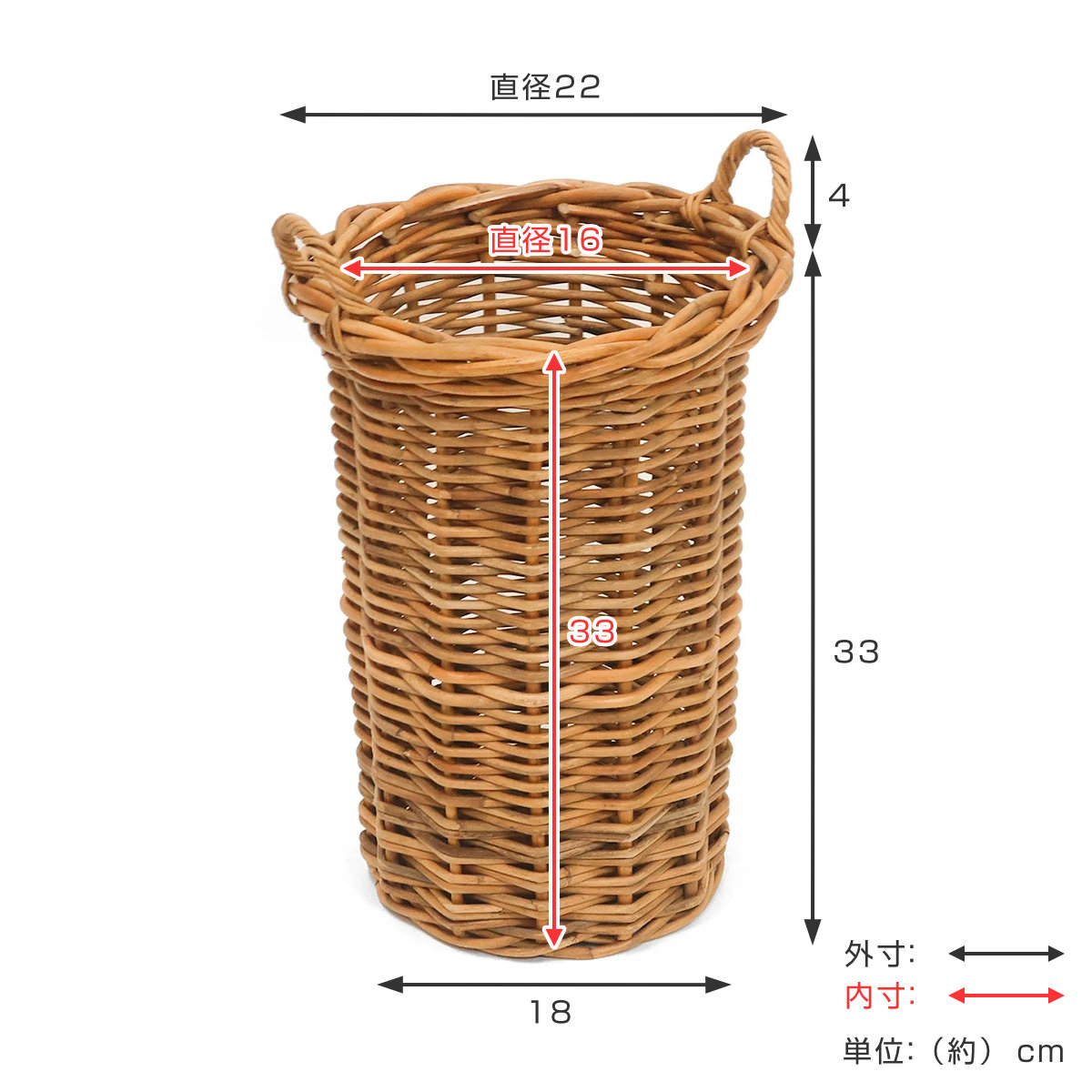 バスケット アラログ グランデバスケット S ( 収納バスケット プランターカバー ポットカバー かご カゴ 収納カゴ 小物収納 手編み 観葉植物 鉢植え 花 室内 小物入れ 収納ケース おしゃれ ドライフラワー )