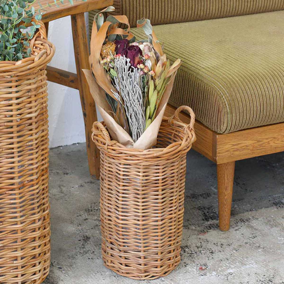 バスケット アラログ グランデバスケット S ( 収納バスケット プランターカバー ポットカバー かご カゴ 収納カゴ 小物収納 手編み 観葉植物 鉢植え 花 室内 小物入れ 収納ケース おしゃれ ドライフラワー )