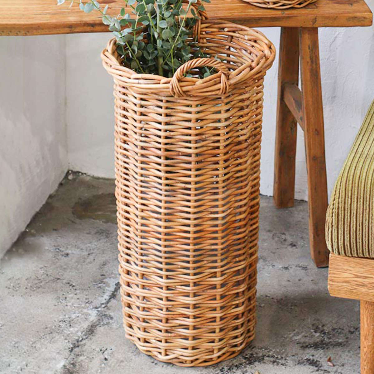 バスケット アラログ グランデバスケット L ( 収納バスケット プランターカバー ポットカバー かご カゴ 収納カゴ 小物収納 手編み 観葉植物 鉢植え 花 室内 小物入れ 収納ケース おしゃれ ドライフラワー )