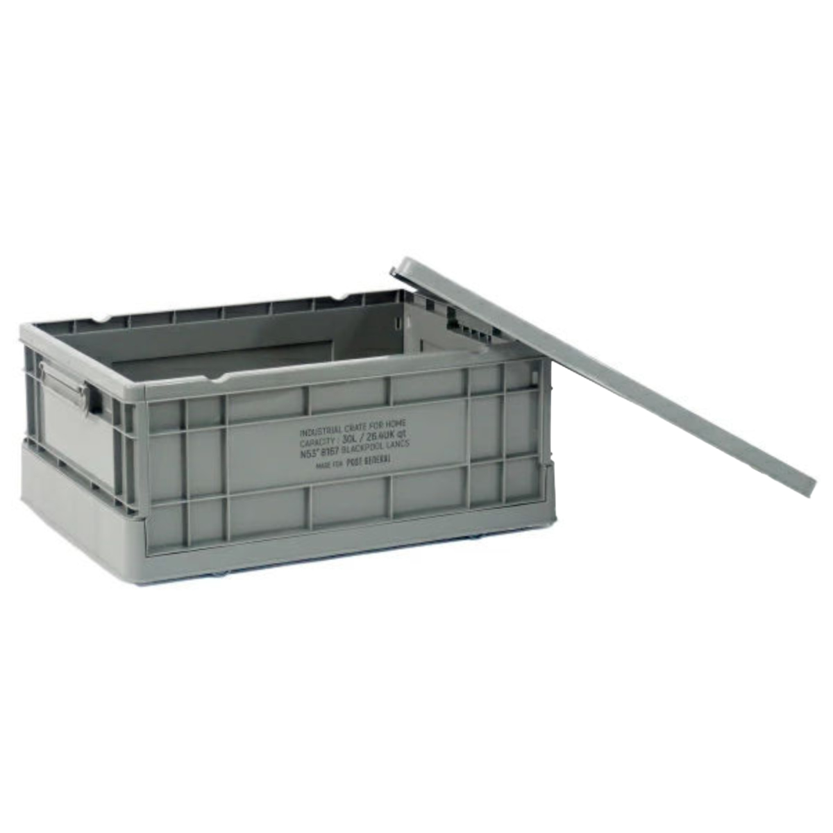 dショッピング |収納ボックス インダストリアルフォルダブルクレート