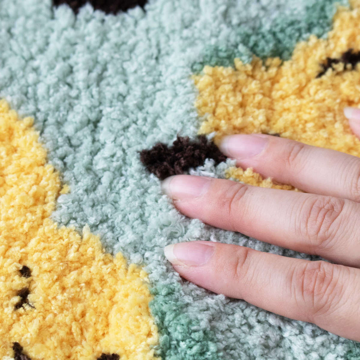 玄関マット EIBORIE フルーツフロアマット 室内 ( マット ラグ 洗える フルーツ かわいい 敷き物 インテリア ふわふわ 滑り止め 幅70cm キッチン リビング 寝室 洗面所 ランドリー 室内用マット 玄関 脱衣所 洗面 ポップ ) 【ペアー】 ペアー