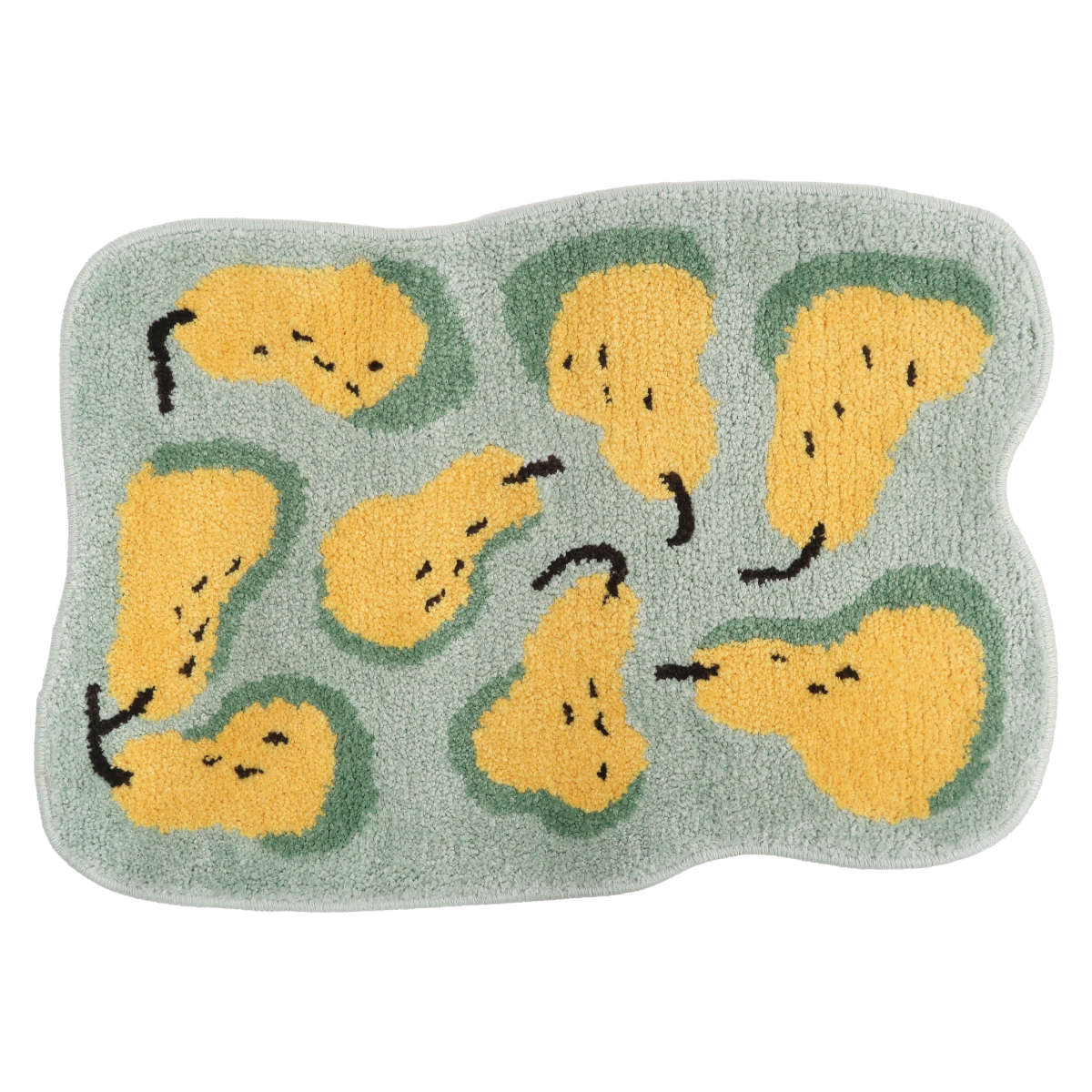 玄関マット EIBORIE フルーツフロアマット 室内 ( マット ラグ 洗える フルーツ かわいい 敷き物 インテリア ふわふわ 滑り止め 幅70cm キッチン リビング 寝室 洗面所 ランドリー 室内用マット 玄関 脱衣所 洗面 ポップ ) 【ペアー】 ペアー