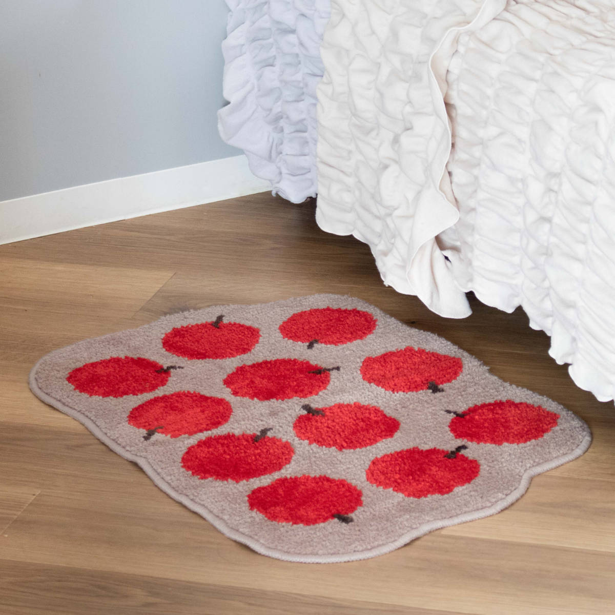 玄関マット EIBORIE フルーツフロアマット 室内 ( マット ラグ 洗える フルーツ かわいい 敷き物 インテリア ふわふわ 滑り止め 幅70cm キッチン リビング 寝室 洗面所 ランドリー 室内用マット 玄関 脱衣所 洗面 ポップ ) 【ペアー】 ペアー